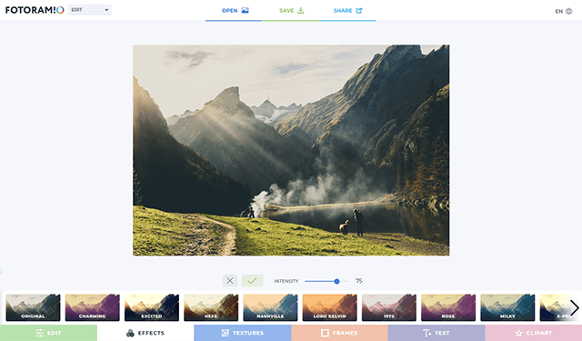 Fotoramio: Photo Editor Online